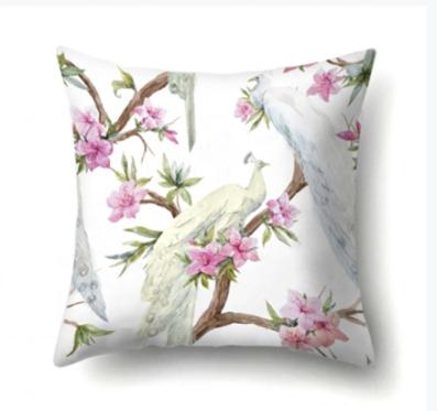 China Digital Printed Anti-static Wholesale Decorative Living Room Chair Flower Cushion Covers For Upholstery for sale