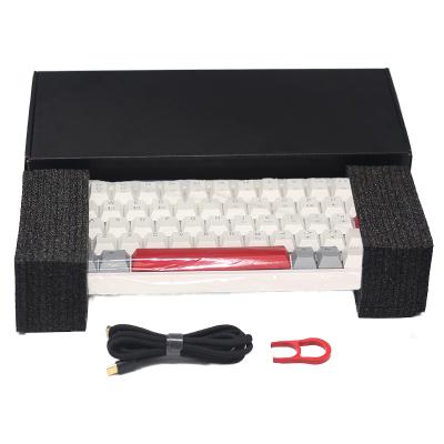 China Anti-ghosting Best-selling 60% Small Mechanical Gaming Keyboard Compact Type C Wired Mechanical Keyboard for sale