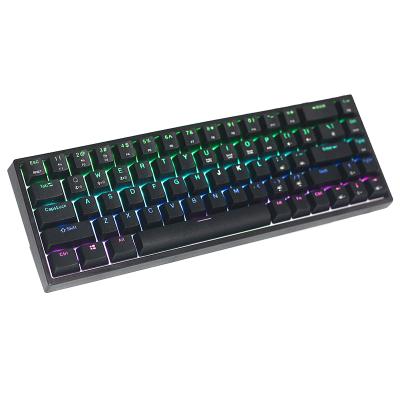 China Widely Used Metal Radio Anti-ghosting Premium Quality RGB Mechanical Gaming Keyboard for sale