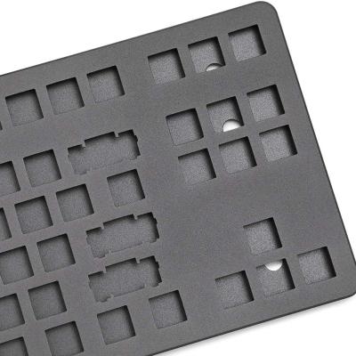 China Metal Anodized Aluminum Case CNC Plate For Mechanical Gaming Keyboard (Dark) for sale