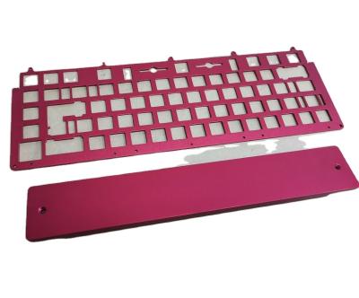 China Anti-ghosting Customized 6061 Aluminum CNC Mechanical 6063 Keyboard Case Anodized E-Coating Pvd Finish for sale