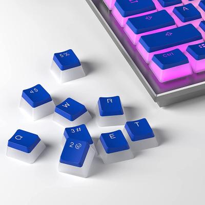 China Metal 108 (DARK BLUE) Double Shot PBT Pudding Keycaps Keyboard For Mechanical Gaming Keyboard MX Switches for sale