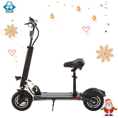 China Unisex Cheapest Easy Folding Mobility 500W 48V 10AH Long Term Of Service With Running Seat Electric Scooter for sale