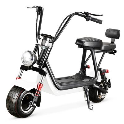 China New Citycoco Motor 800w 48V 20A 40km/h Two Seats 22.5 Inch Tire Hydraulic Disc Brake Boarding Cheap Fast Speed ​​Electric Scooters for sale