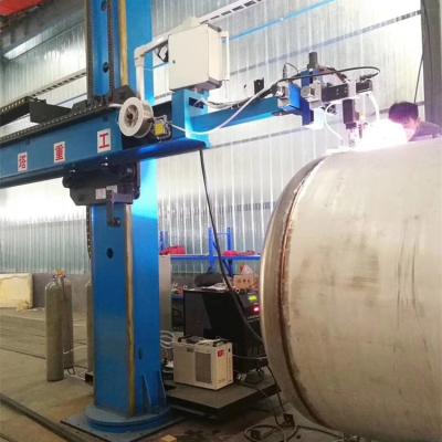 China Industrial tator rotation roller wind tower tank ship tube lathe production line RO hydraulic adjustment extend welding machine for sale