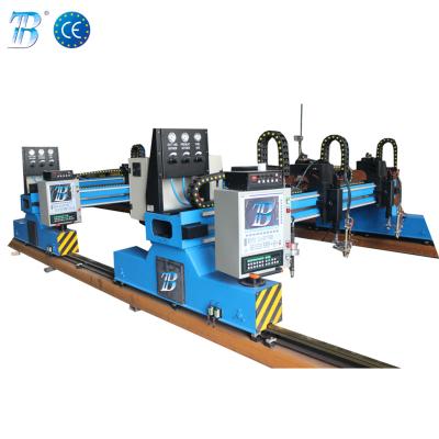 China 3 sttion Cut CNC Plasma Oxy Fuel Cutting Machine BDLM-4X18 for sale