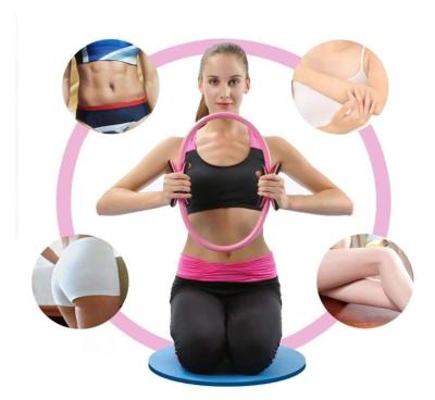 China Strong Home Use Resistance Training Yoga Accessories PS Circle Silicon Fitness Nbr Magic Foam Fiberglass Pilates Ring Ring for sale