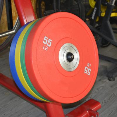 China Universal PS Color Barbell Cheap Logo Olym Bumper Plates Blue Custom Weightlifting Competition Rubber Fitness Equipment for sale