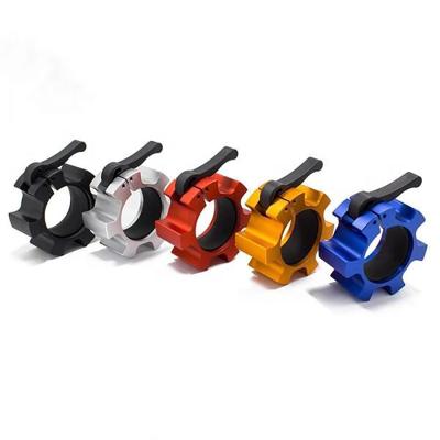 China PS Indoor Fitness Aluminum Barbell Bar Clamps Exercise Barbell Clip Clamp Weightlifting Barbell Hold Other Accessories for sale