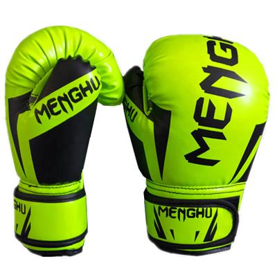 China Breathable PS Professional Boxing Training Gloves Custom Design PU Leather Boxing Gloves Leather Cheap Boxing Gloves for sale