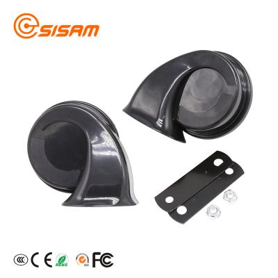 China Plastic Motorcycle 12V Car Horn Electric Snail Horn Multi Sound Loud Power for sale