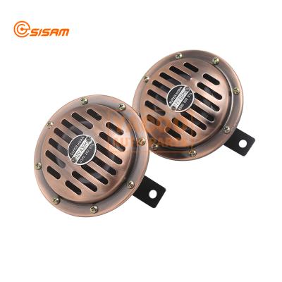 China Iron Copper Like Factory 12V Electric Disc Horn With 115DB 110DB Auto for sale