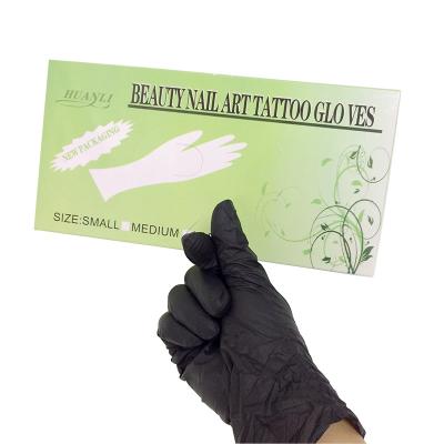 China Disposable Permanent Makeup Tattoo Black Nitrile Glove Etc. BL for Microblading cosmetic accessories for sale