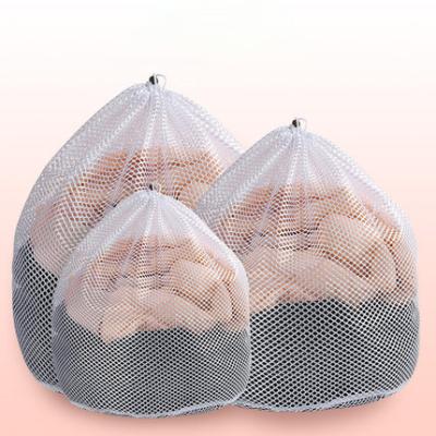 China Casual Multi Size Mesh Wash Bag Raw Drawstring Mesh Laundry Bag Wash Bags for sale