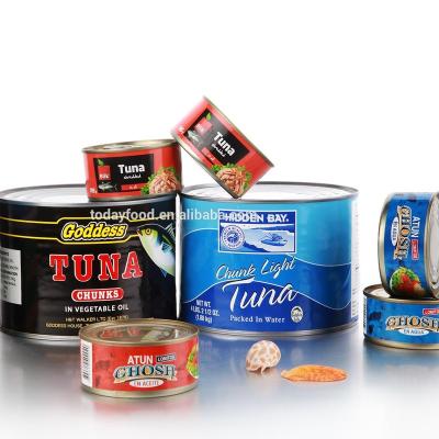 China Atun En Agua Enlatado Tuna Canned Chunk 160g / 170g / 185 Por Lata Tuna Canned for sale