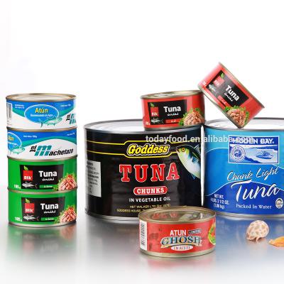 China Canned Tuna Canned HALAL / KOSHER Chunk Light Canned Tuna Tuna Atun En Agua Enlatado Tuna Makers for sale