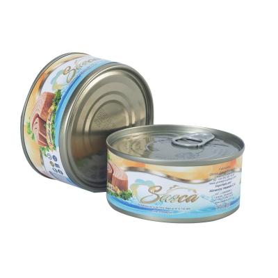 China Canned Atun Enlatado 160g / 170g / 185 por d'Agua d'Enlatado Atun en Aceite Soy Lata Atun for sale