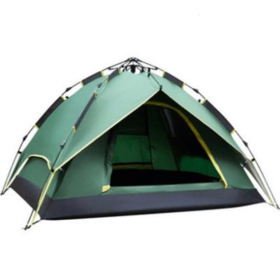 China Straight Tying Type Hydraulic Beach Tent 3-4 Person Family Tent Lightweight Auto Rise Outdoor Camping Tent for sale