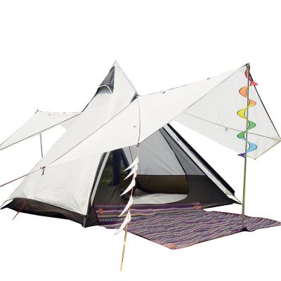 China Straight Tying Type Popular Luxury Adults Outdoor Camping Teepee Tent Teep Hanging Tent for sale