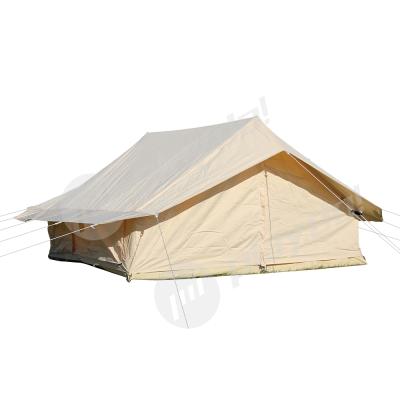 China Straight Bracing Type Tent Accessories Waterproof OEM Customized Windows Fabric Cotton Canvas Booth Tent for sale