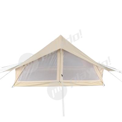 China Straight tie type 260*210*150cm canvas tent windproof net canvas cotton camping cabin tent for sale for sale