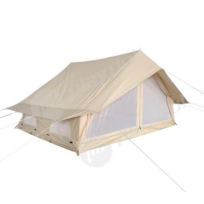 China Factory Price Indian Party Tent Canopy Teepee 2 Person Cotton Canvas Portable Cabin Tent Straight Tying Type for sale