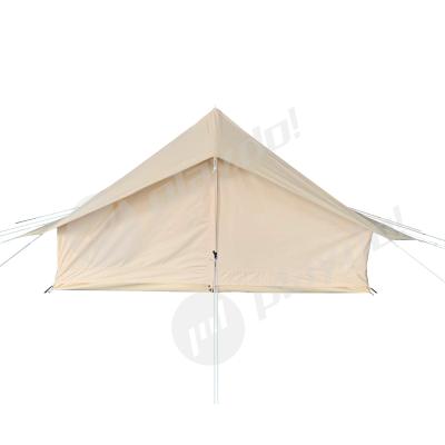 China Straight tether type 3 man large canvas outdoor cabin hot sale dome tent custom family camping cabin tent for sale