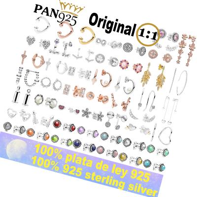 China Ed03 Cute 2021 High Quality 925 Sterling Silver Imitation Ladies Jewelery Fitted Pandoraer Earrings, Free Shipping for sale