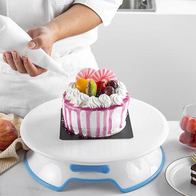 Κίνα Cheap Sustainable Cake Stand Wedding Tools Soft Table Decor Ceramic Sustainable Baking Rack Rotating Decorating Table Adjustable προς πώληση