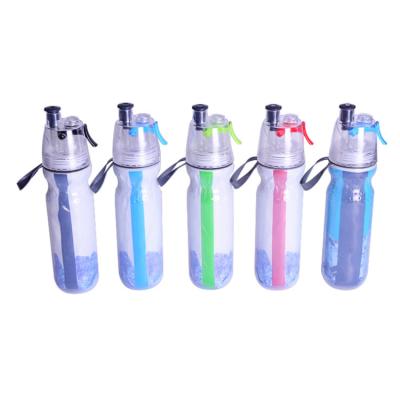 China New Double Spray Sustainable Water Bottle Spray Hot Water Bottles Squeeze Sustainable Hot Water Bottles Hot Selling Hot Water Bottles Travel Bicycle Cycling Recycling Drinking Tool for sale