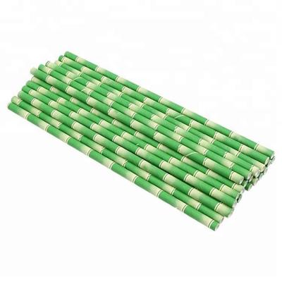 China High Quality Disposable Bamboo Colored Disposable Biodegradable Paper Smoothie Elephant China Factory Drinking Straw for sale