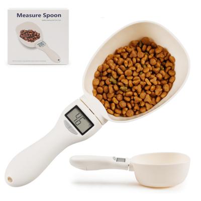 China Amazon Sustainable Wholesale Sustainable Spot Electronic Smart Weighing Spoon Quantitative Feeding Dog Food Weighing Spoon for sale