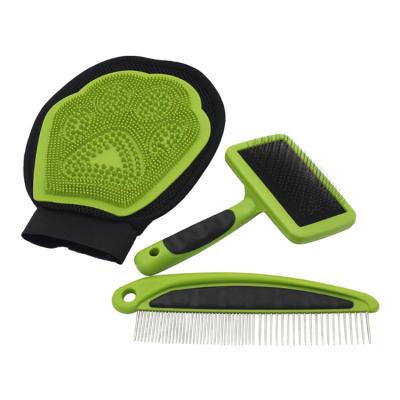 China Viable Viable Removes Tangles Undercoat Rake For Dog Cat Grooming Tool With Ergonomic Stainless Steel Teeth Handle Pet Hair Comb Grooming for sale