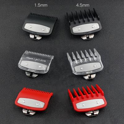 China Salon 1.5mm, 4.5mm Universal Clipper Guards Replacement Hair Trimmer Guide Comb Set Barber Styling Standard Guards Attach Trimmer for sale