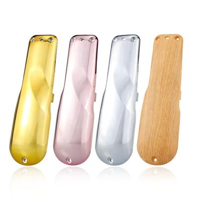 China Durable Clipper Cover For Barber Hair Trimmer Cordless Housing Bottom Clear Case Top Cover For 8504 Wooden Color for sale