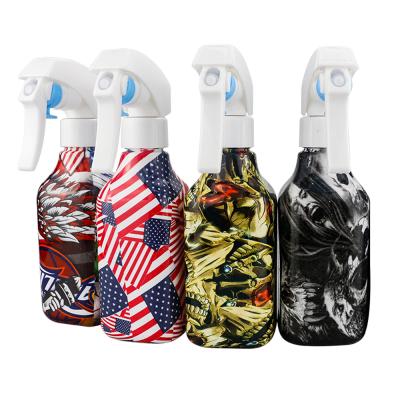 China Fitted PET 300ml Design Hair Spout Design Beauty Mist Water Spray Bottle Popular Fine Fine Continuous Pump Bottle Reusable Continuous Pump Bottle for sale