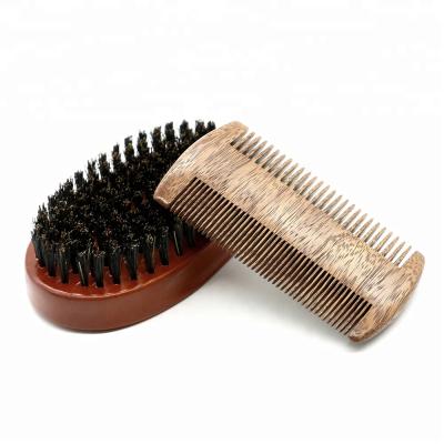 China Shaving Brush Beard Trimming Massage Sweep Wood Lice Comb Beard Grooming Kit For Men Care for sale