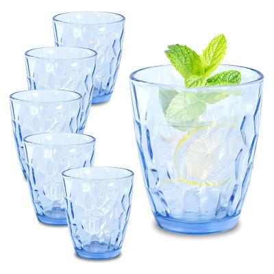 China New classic/postmodern restaurant blue juice glass fancy water glass for beer, drinking for sale