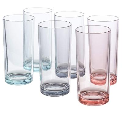 China New classic/postmodern colored glass juice house wine glass drinkware for all drinks for sale