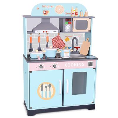 China Latest Hot Selling Wooden Kids Kitchen Set Toy Kitchen Wooden Toys For Children for sale