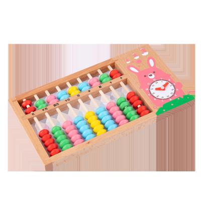 China Bear Clock Abacus Rabbit Clock Abacus Number Math Kids Learn Montessori Arithmetic Math Puzzle Toy Jigsaw Puzzle Toy for sale