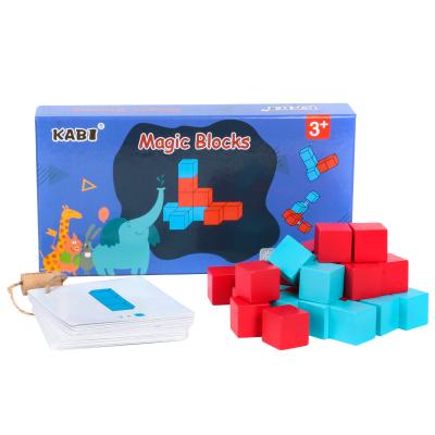 China Construction Toy Manufacturers Selling Wooden Educational Toys Color To Block Creative Block Toys for sale