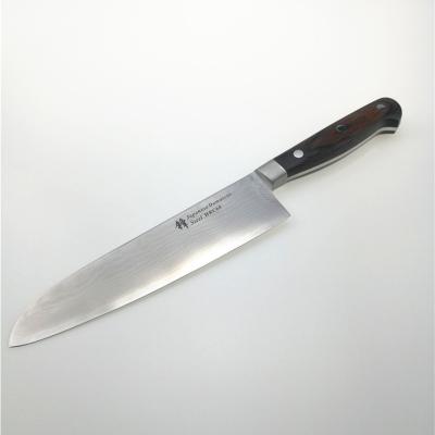 Κίνα Μαχαίρια κουζινών της Δαμασκού Santoku, κόκκινα ιαπωνικά μαγειρεύοντας μαχαίρια λαβών Pakka ξύλινα προς πώληση