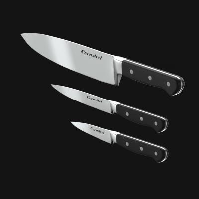 Cina Cerasteel Knife 3 Set(3.5''paring, 5''utility, 8''chef ) in vendita