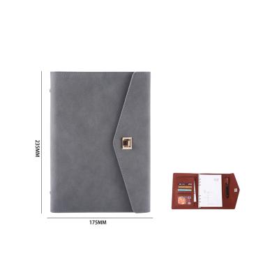 China 2022 soft cover diary notebook printed leather diary and pen set promotion gifts for sale