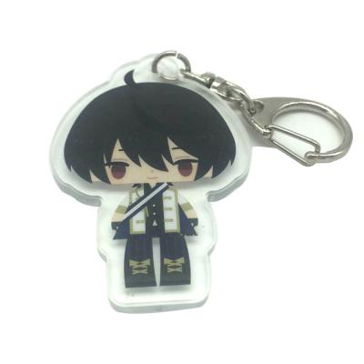 China Custom 2D Logo Eco-friendly Promotional Cute 3D Cartoon Acrylic Key Chain Key Chain for sale