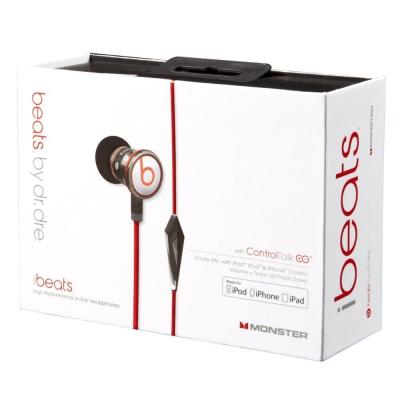 China Beats by Dr. Dre iBeats In-Ear Headphones ibeats eearphone  w/ ControlTalk - Chrome for sale