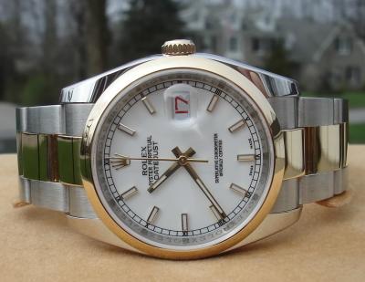 China Rolex Watch Rolex Datejust 116203 White Stick Dial 2007 for sale