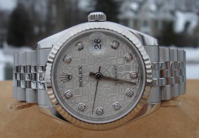 China Rolex Watch Rolex Datejust 178274 31mm Mid Size Silver Ann Diamond Dial for sale