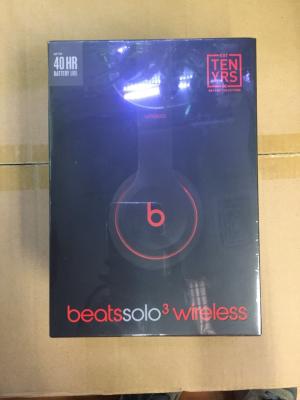 China Beats Solo 3 Wireless On Ear Headphones Decade Collection Defiant Black/Red for sale